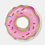 Yummy Doughnut with Icing and Sprinkles Magnets