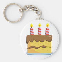 Yummy Food - Birthday Cake Key Chain
