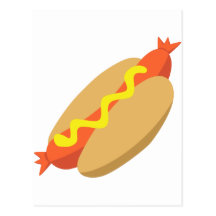Yummy Food - Hotdog Postcards