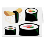 Yummy Food - Sushi Greeting Card