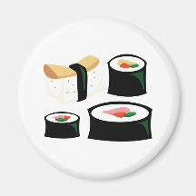 Yummy Food - Sushi Refrigerator Magnets