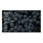 Yummy Fresh blue grapes Business Card Template