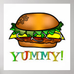 Yummy Hamburger posters