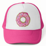 Yummy Pink Doughnut with Icing and Sprinkles hats
