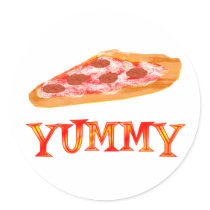 Yummy Pizza stickers