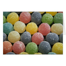 Yummy Wine gums Greeting Card