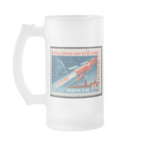 Yuri Gagarin Vostok 1 is 1st Man in Space Mugs