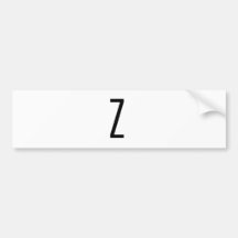 Z BUMPER STICKER