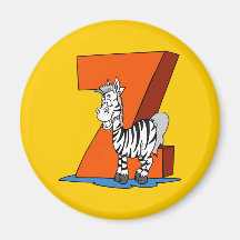 Z For Zebra Magnet