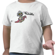 "Z" is for Zombie w/ Blanket (Girls) Tshirt