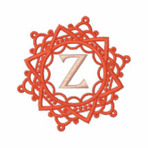 Z Monogram Snowflake embroidered womens shirt Polo Shirt