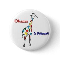 Z Obama, Is Different! Button