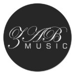 ZAB Music (Logo 1 Black) stickers