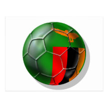 Zambia African nations Cup Winners Champions Gift Postcard