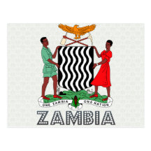 Zambia Coat of Arms Postcards
