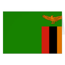 Zambia Flag Greeting Card