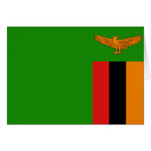 Zambia Flag Notecard