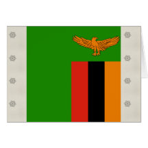 Zambia High quality Flag Cards