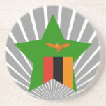 Zambia Star Beverage Coasters