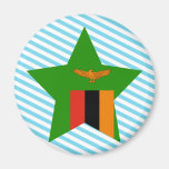 Zambia Star Fridge Magnets