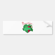 Zambian Princess Design Bumper Sticker