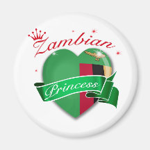 Zambian Princess Design Magnets