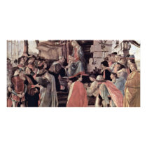 Zanobi Altar Of The Adoration Of The Magi, With Photo Greeting Card