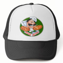 Zany Italian chef speedy pizza delivery Hat