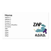 ZAP ADHD BUSINESS CARDS
