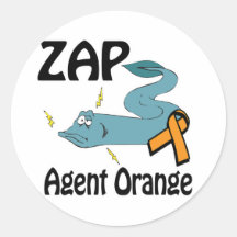 ZAP Agent Orange Sticker
