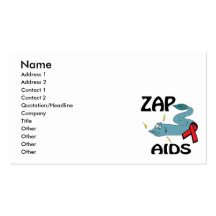 ZAP AIDS BUSINESS CARDS