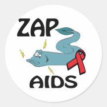 ZAP AIDS STICKERS