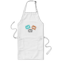 ZAP BAM POW Comic Sound FX - Orange Apron