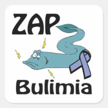 ZAP Bulimia Square Sticker
