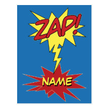 ZAP! custom postcard