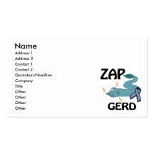 ZAP GERD BUSINESS CARD TEMPLATE