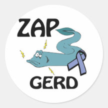 ZAP GERD ROUND STICKERS