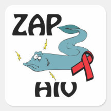 ZAP HIV STICKERS