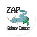ZAP Kidney Cancer stickers