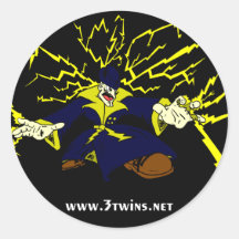 Zap Man Sticker