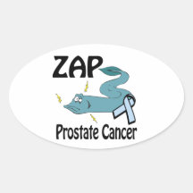 ZAP Prostate Cancer Oval Sticker