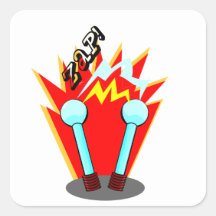 ZAP SQUARE STICKERS