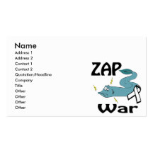 ZAP War Business Card Template