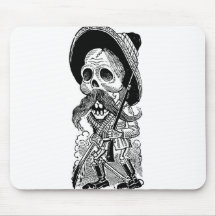 Zapatista  Calavera. c. early 1900's. Mexico. Mousepads