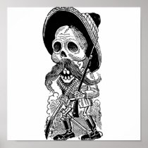 Zapatista  Calavera. c. early 1900's. Mexico. Posters