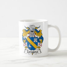 Zaragoza Family Crest Coffee Mug