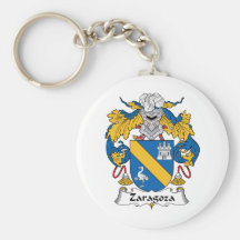 Zaragoza Family Crest Keychain