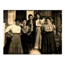 ZARFOS cousins of Red Lion, Pennsylvania, ca 1910 Postcard