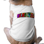 ZARINA ~ PERSONALIZED BIG LETTER PET-WARE FOR DOGS DOGGIE TEE SHIRT