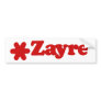 Zayre Bumper Sticker